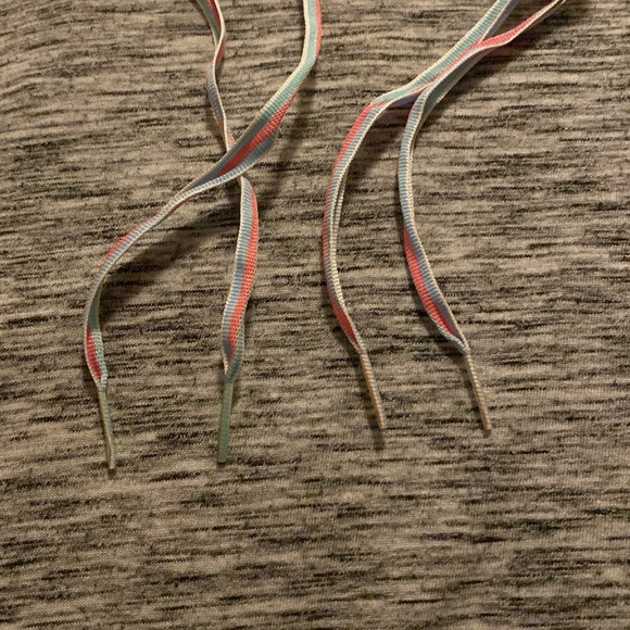 2 Pairs of Y2K Shoelaces Happy Bunny “Cute But Psycho” and Pink / Blue Stripe - Picture 10 of 16